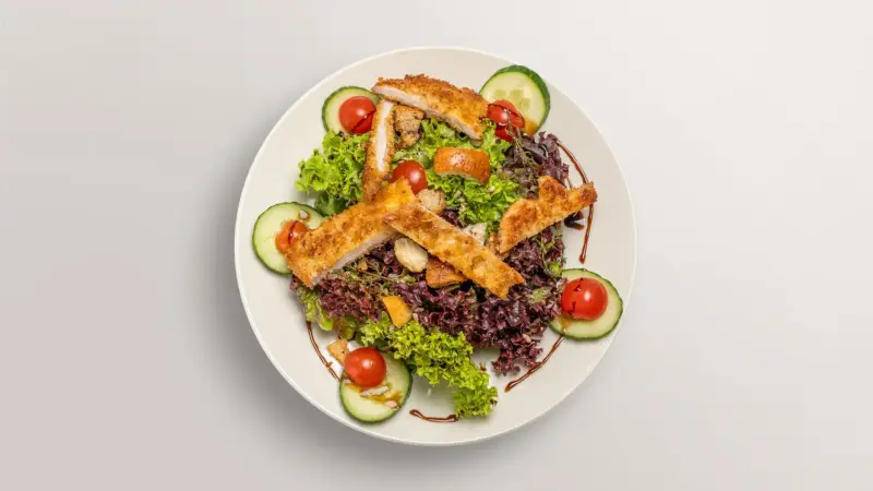 Crispy Schnitzel Salad
