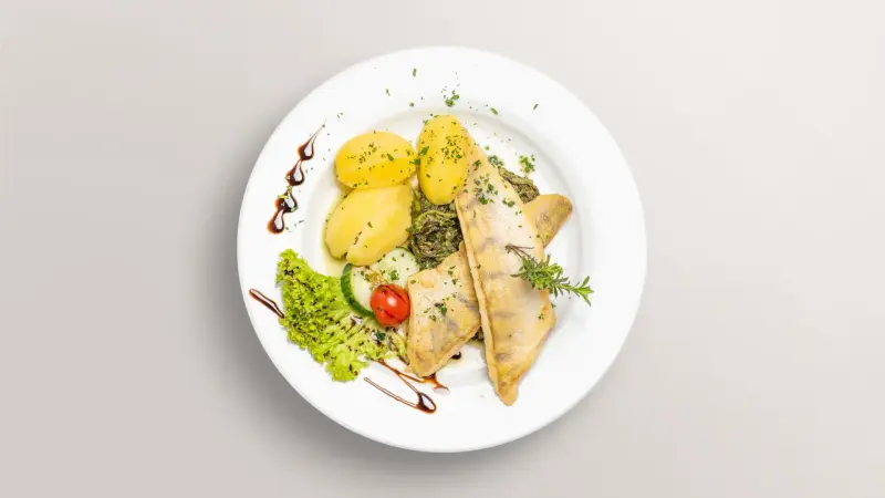Zanderfilet mit Grillgemüse